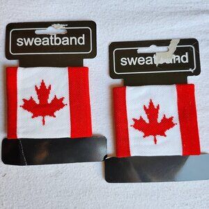 FUN Canadian Flag Arm Warmers Arm Sweat Bands BNIP Wristband